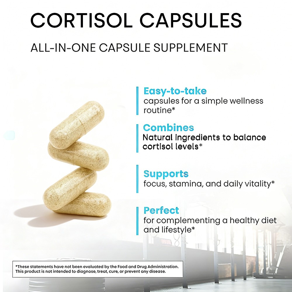 Cortisol Balance&Emotional Health Supplement,Boost Energy&Vitality,30-120 Pills