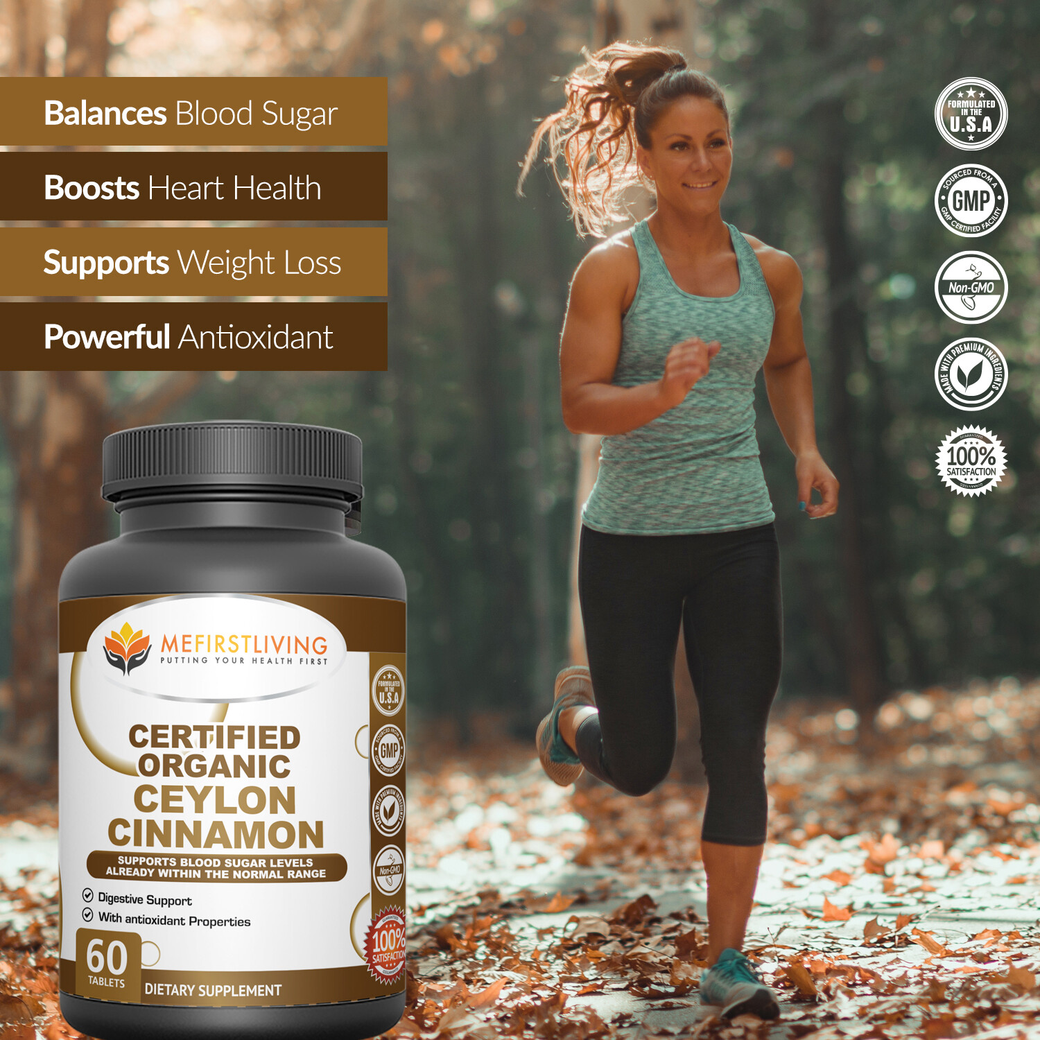 Me First Living Certified Organic Ceylon Cinnamon Supplement