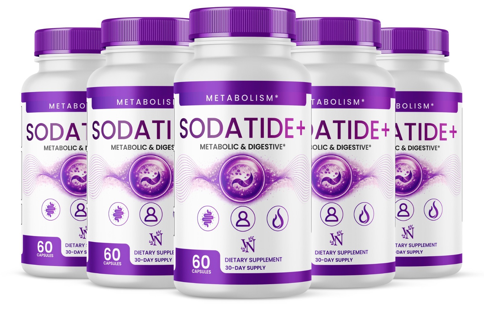 Sodatide Supplement, Soda Tide for Metabolism & Overall Health 300ct 5 Pack
