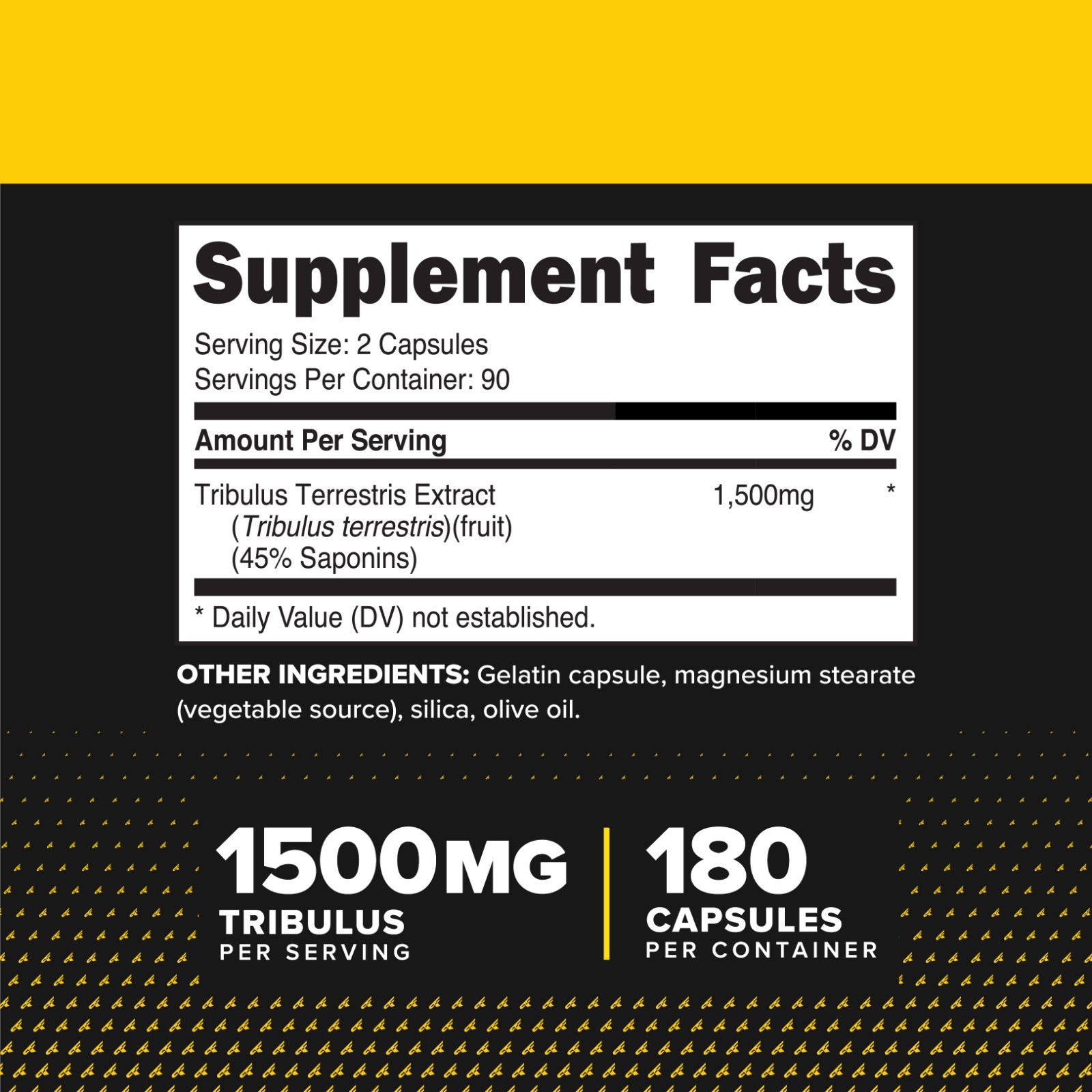 PrimaForce Tribulus Terrestris Extract Capsules (180 Capsules, 90 Servings)