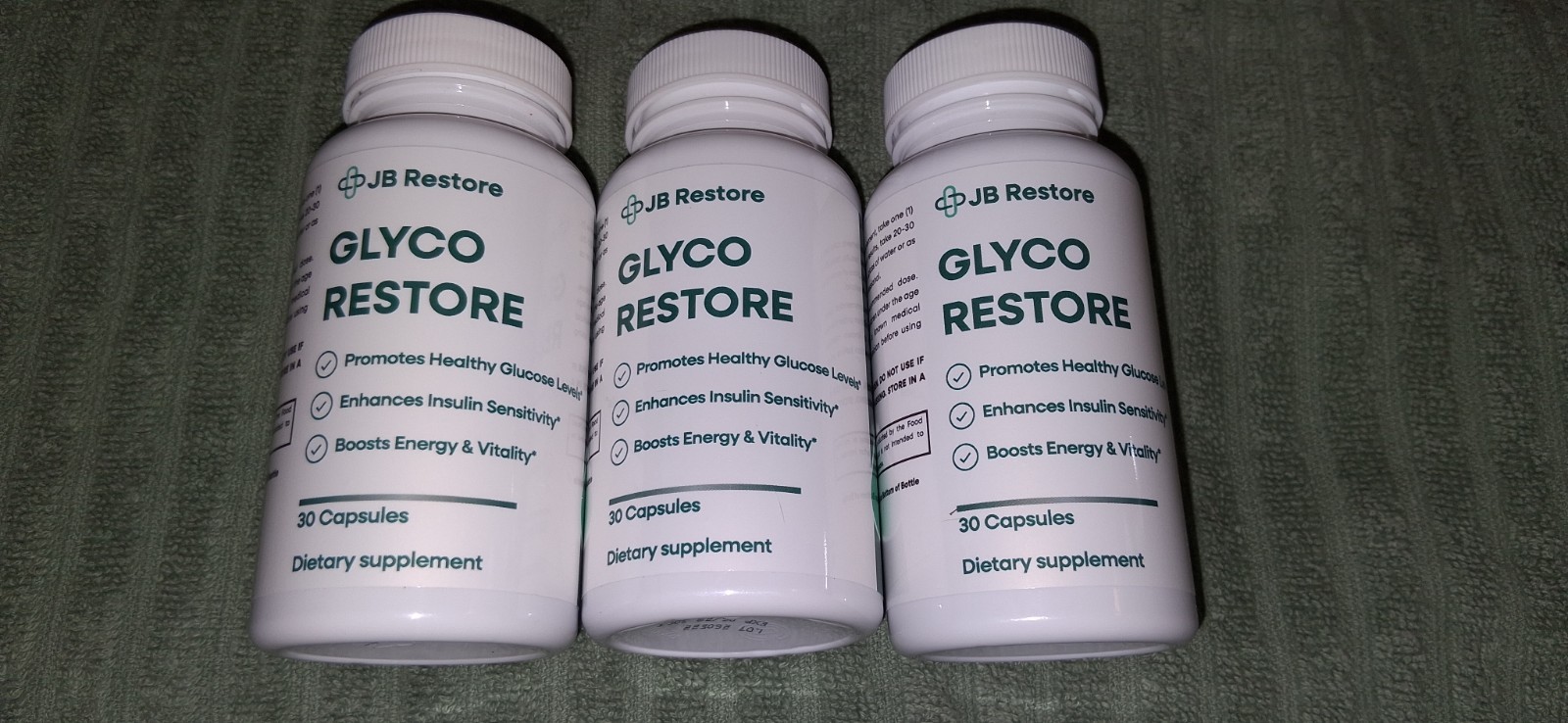 JB Restore: 3 Glyco Restore/ 2 Pain Relief Supplement 30Capsules 5 Bottles Total