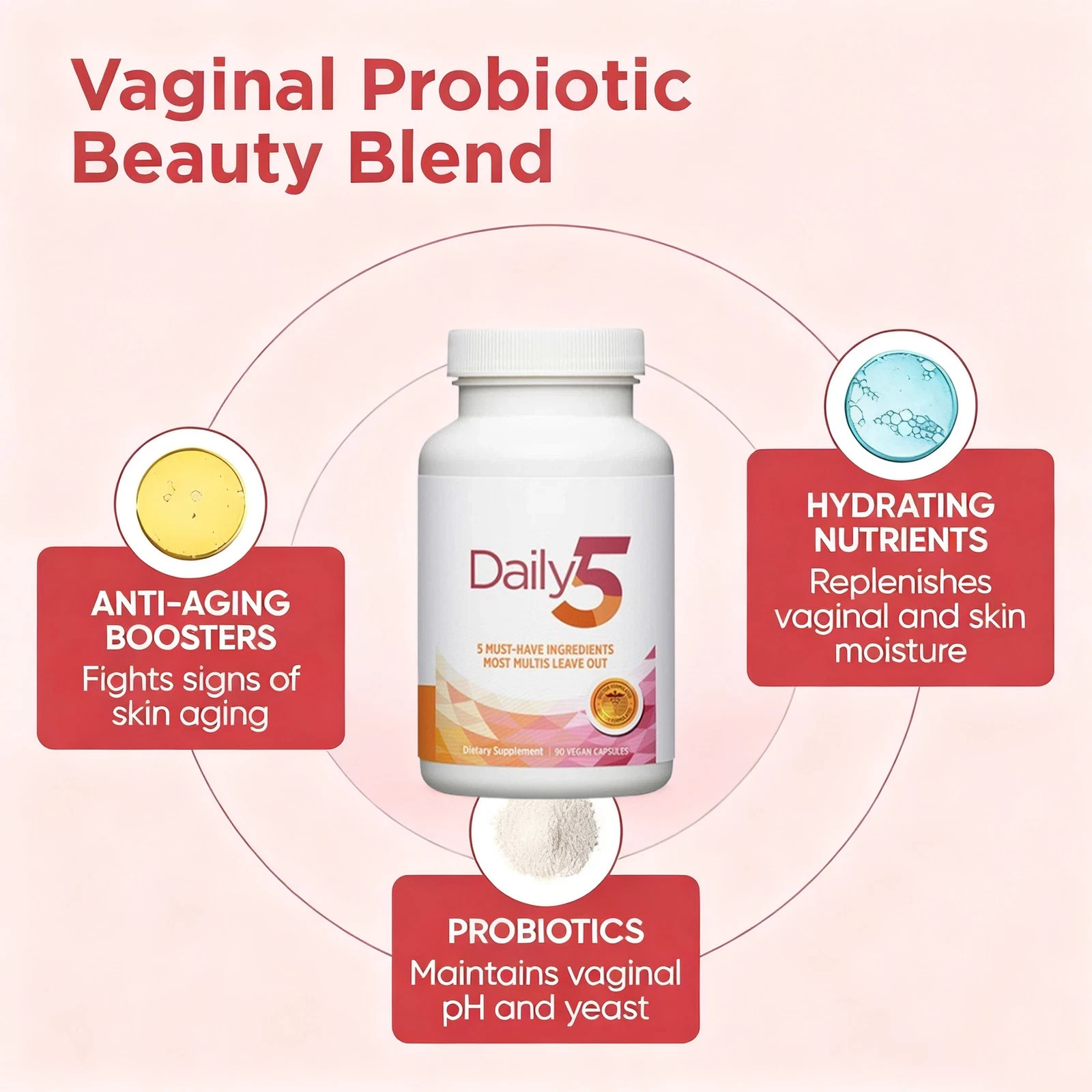 Preferred Doctors’ Daily5 90 Vegan Capsules Dietary Supplement 3PACK