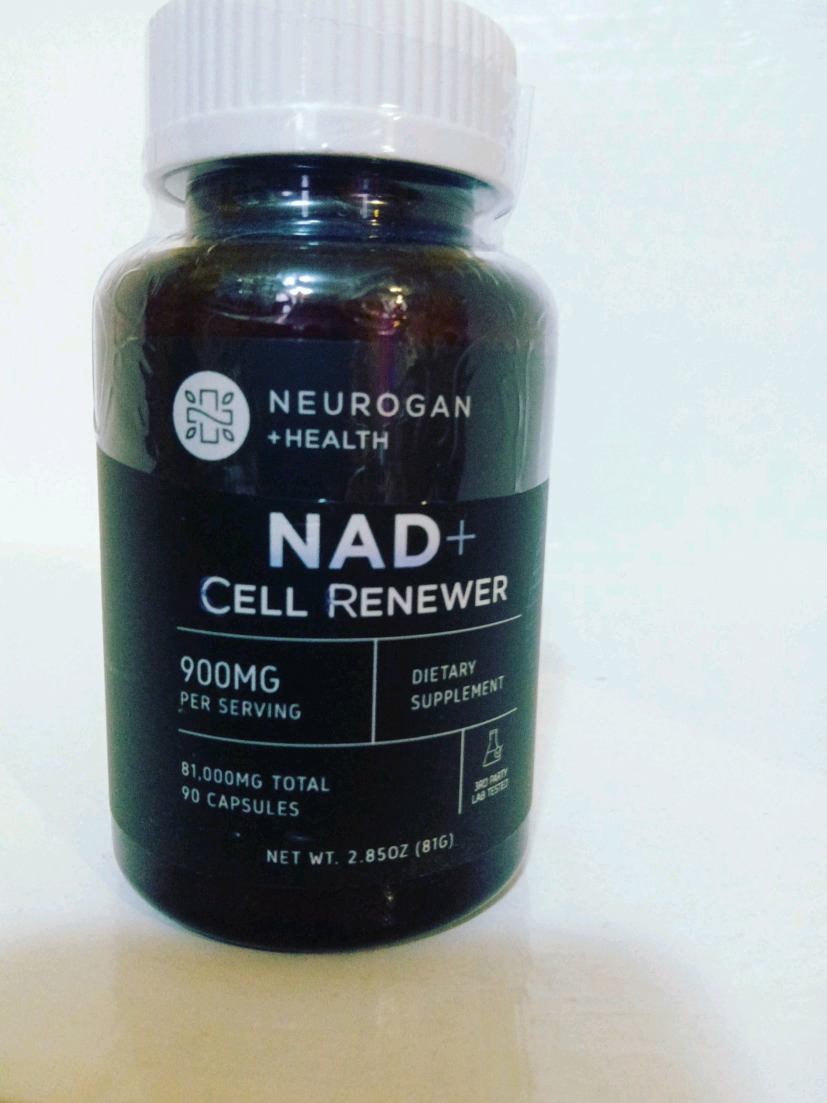 Neurogan+Health NAD+ Cell Renewer 900 MG Per Serving, Dietary Supplement, 90,Cap