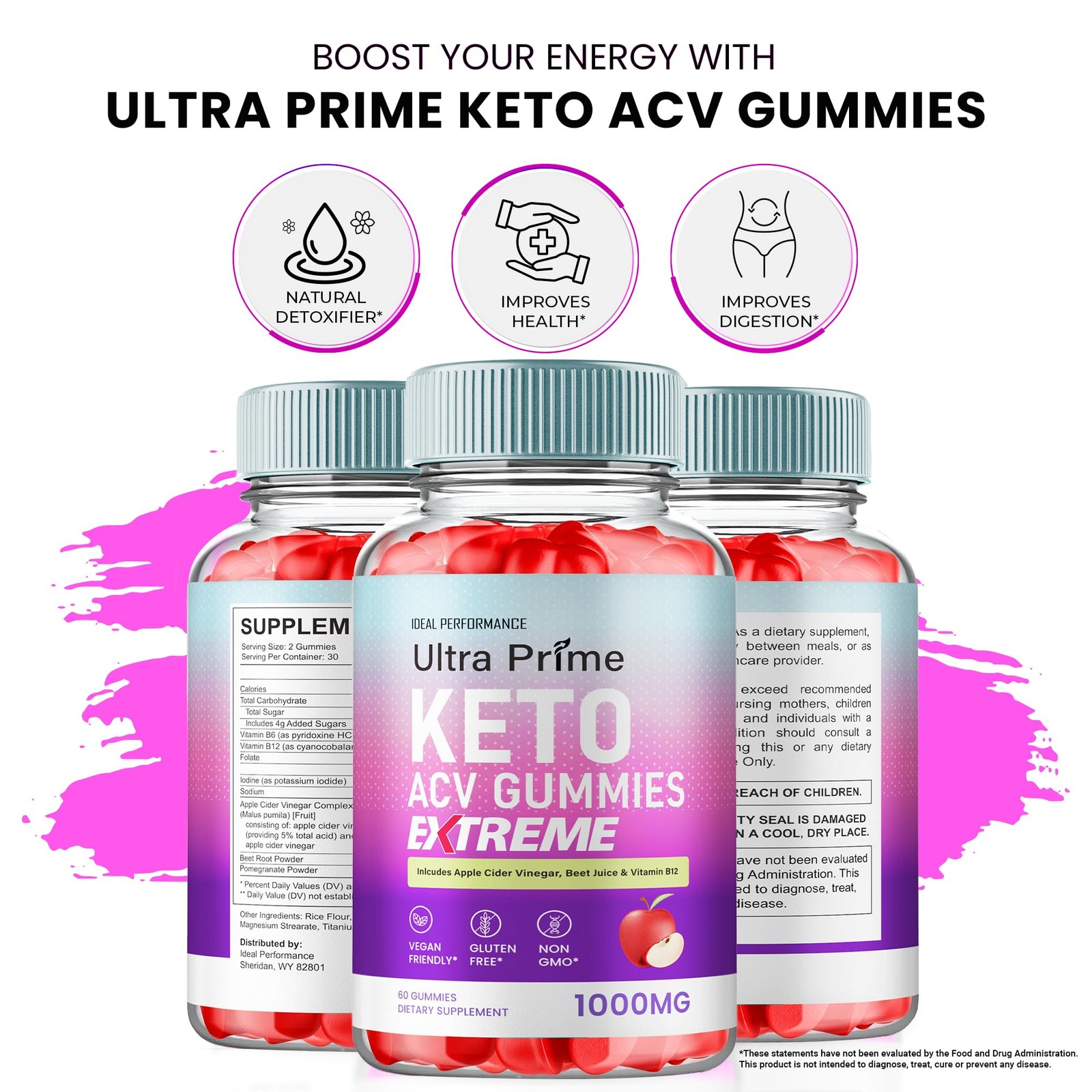 Ultra Prime General Wellness Supplement – 300 Gummies (5 Pack)