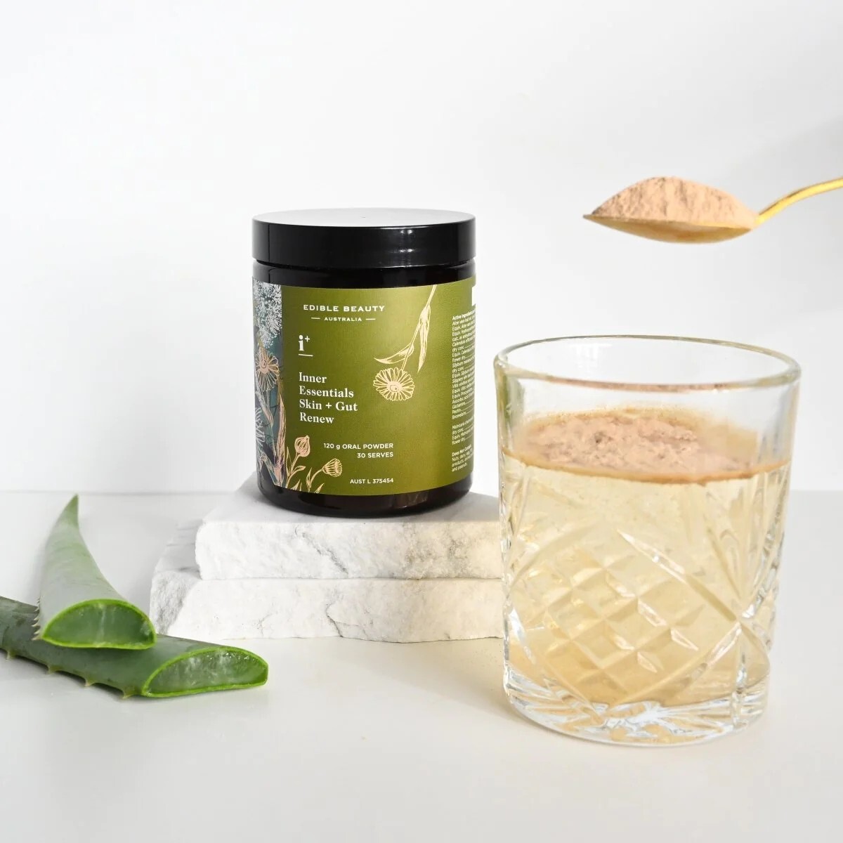 New Edible Beauty Australia Inner Essentials Skin + Gut Renew 120g