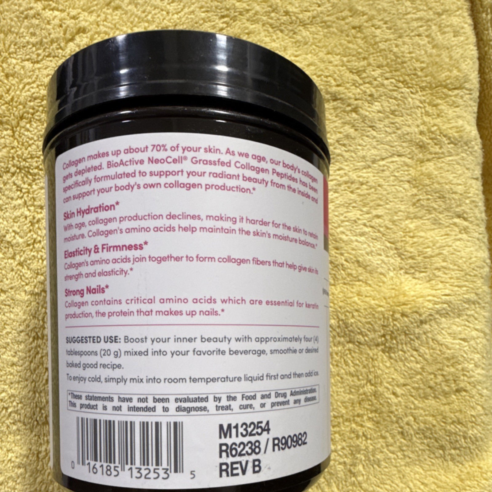 NeoCell Grass Fed Collagen Peptides Unflavored 20g Hair Skin Nails 21.1oz