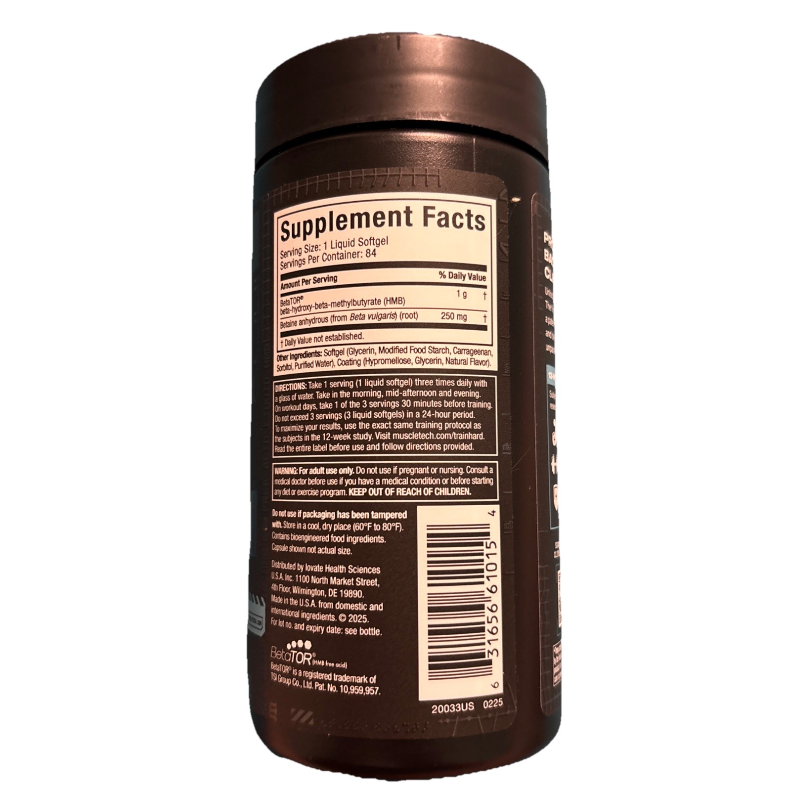 MuscleTech Clear Muscle Post Workout Recovery, Muscle Builder for Men & Women –