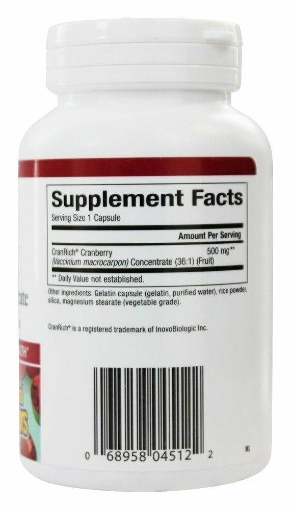 Natural Factors CranRich Super Strength Cranberry Concentrate 500mg,90 Caps