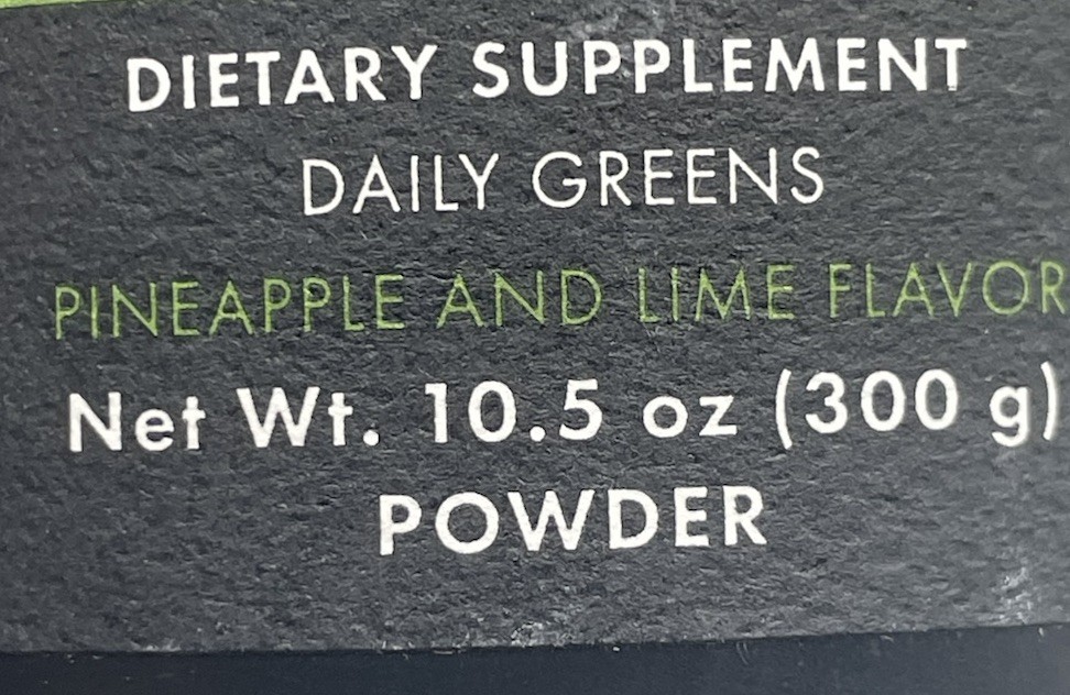 WelleCo Super Elixir Daily Greens Powder 10.5oz Pineapple Lime SEALED Exp 2/2027