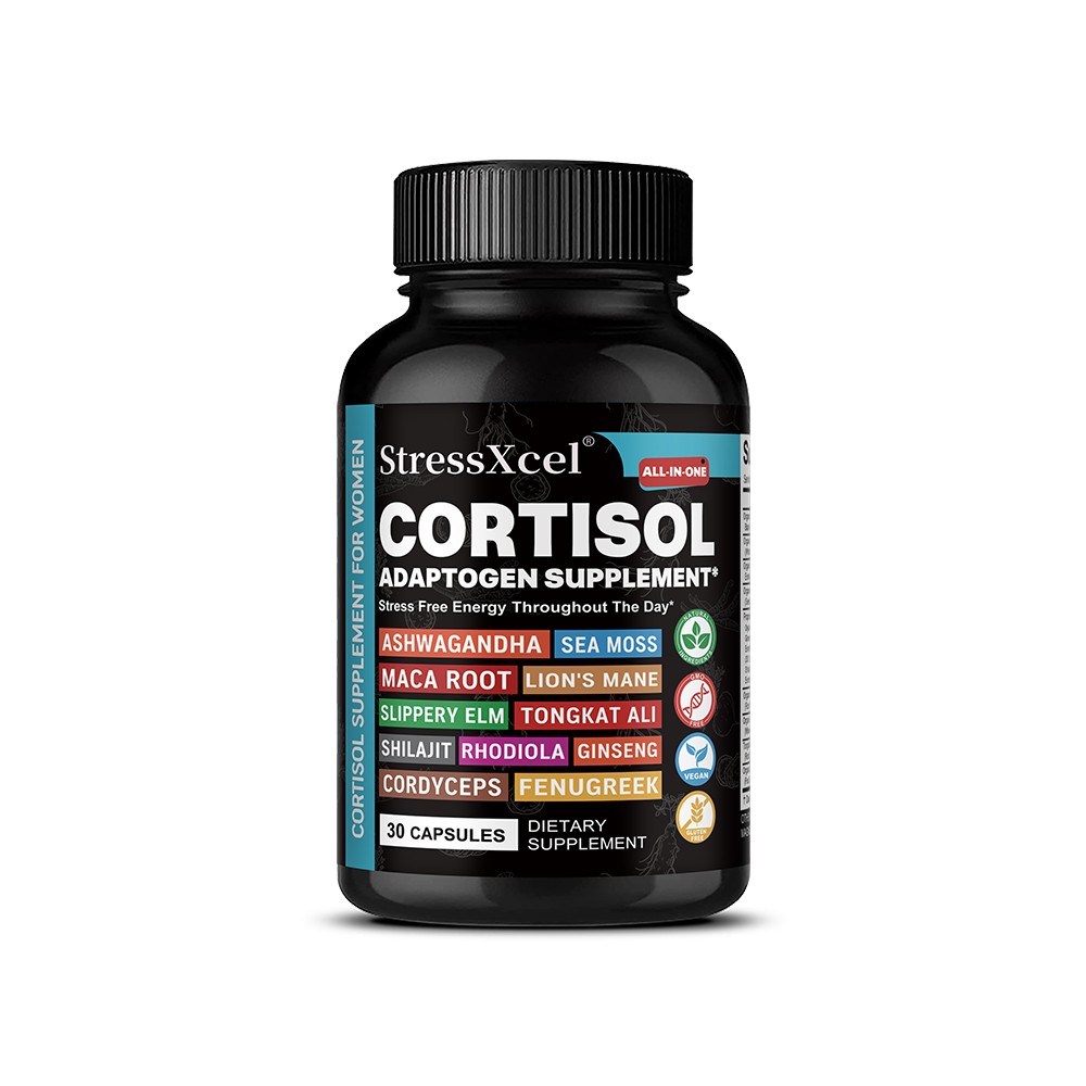 Cortisol Balance&Emotional Health Supplement,Boost Energy&Vitality,30-120 Pills