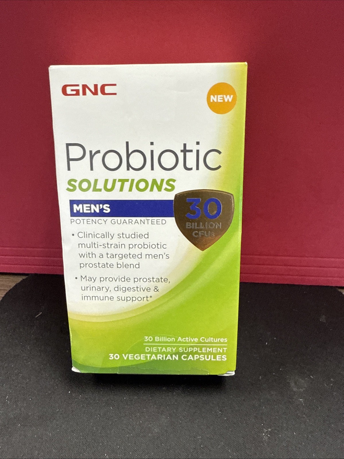 GNC Probiotic Solutions Men’s | Clinically Studied Multi-Strain, 30 Capsules