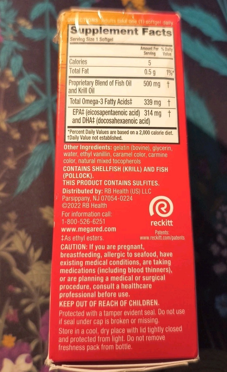 Schiff Mega Red Advanced 4in1 Omega Fatty Acid – 25 Softgels 07/26