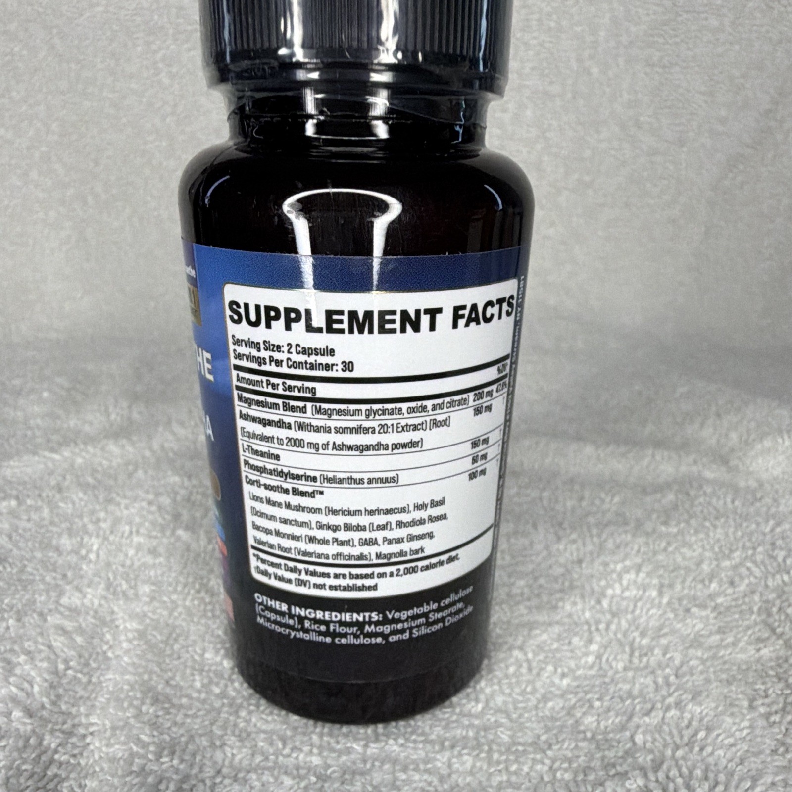 Zoyava Corti-Soothe Stress Support Magnesium Ashwagandha L-Theanine 60ct USA