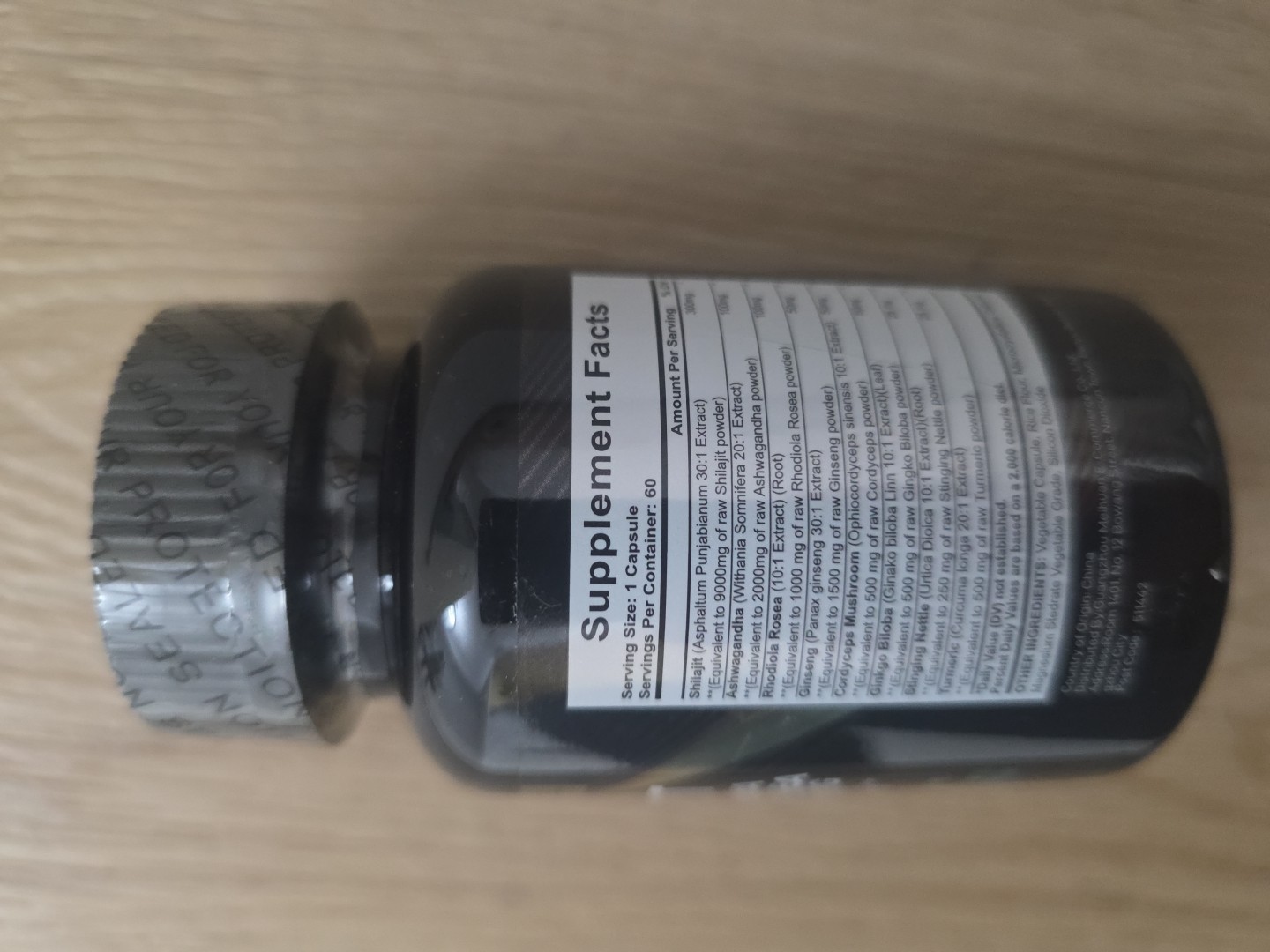 Extra Strength Shilajit Ashwagandha Rhodiola Panax 15,250mg, Exp1/28