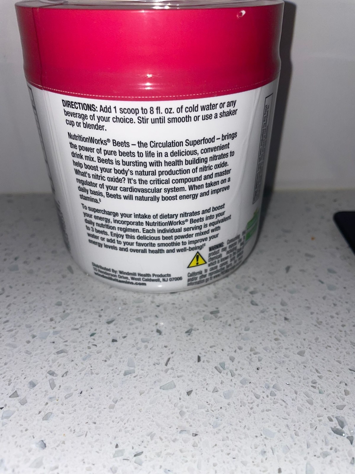 NutritionWorks Beets The Circulation Superfood Dietary Supplement Pow, Exp 04/27