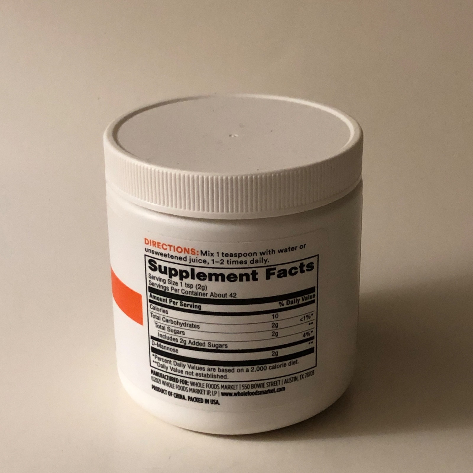 365 by Whole Foods Market D-Mannose Powder — 3 Oz