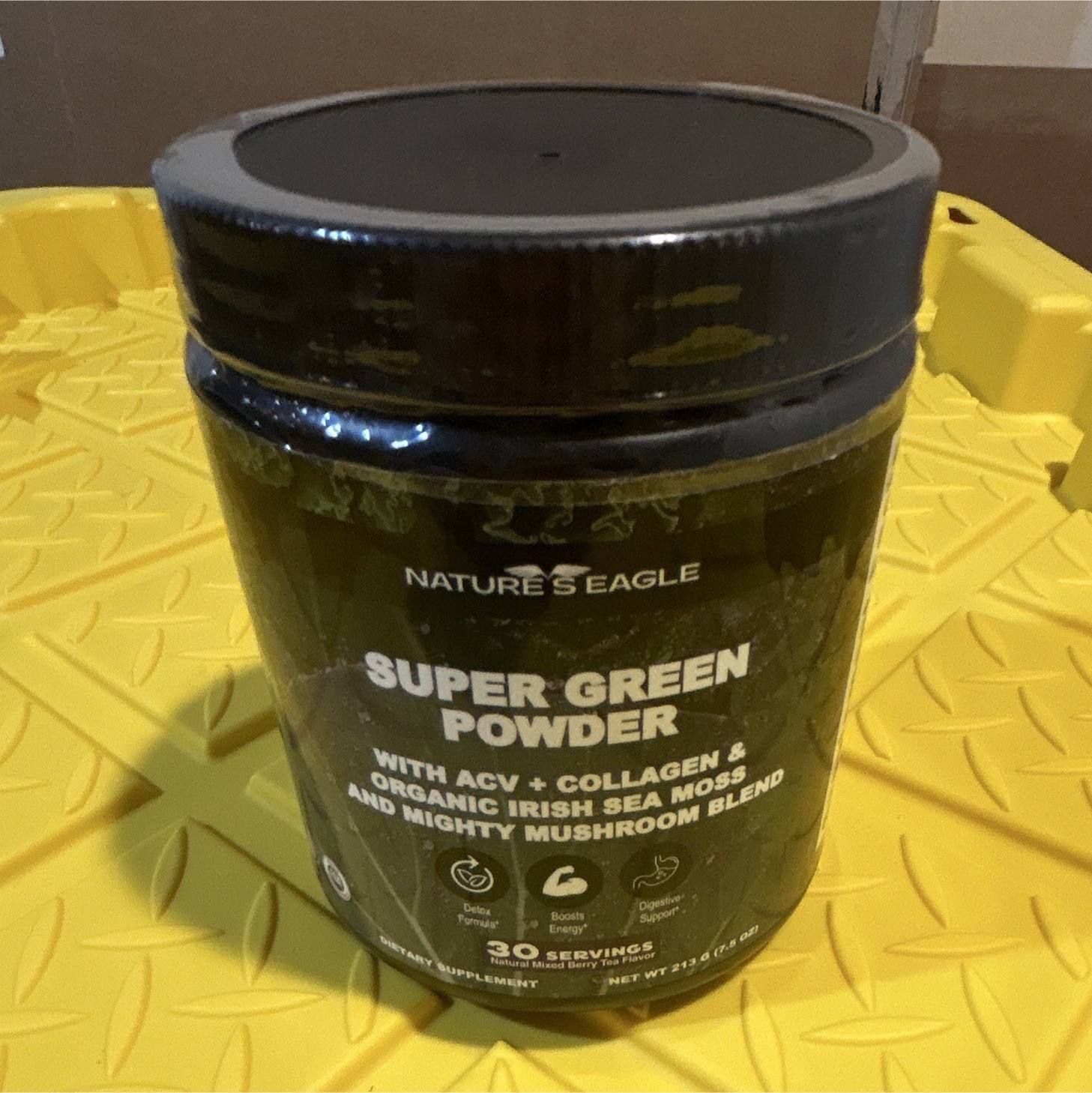 Nature’s Eagle Super Green Powder ACV Collagen Sea Moss Mushroom 30 Servings