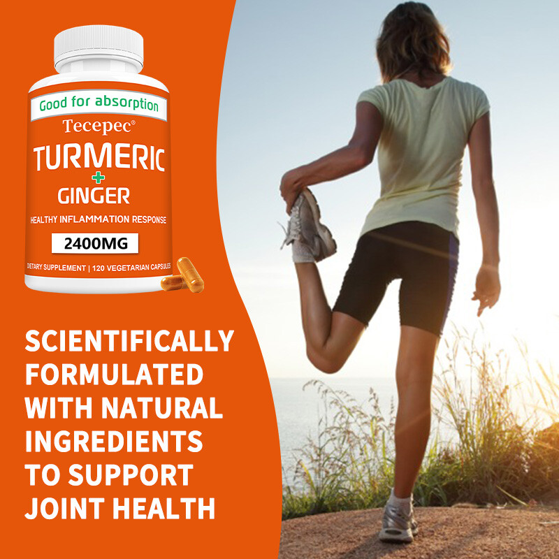 TURMERIC +GINGER extract capsules HEALTHY bone and joint 30-120 CAPSULES