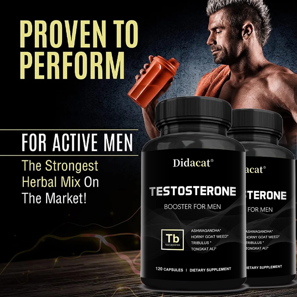 Male Enhancement Energy & Endurance Booster,Testosteron Booster 120 Capsules