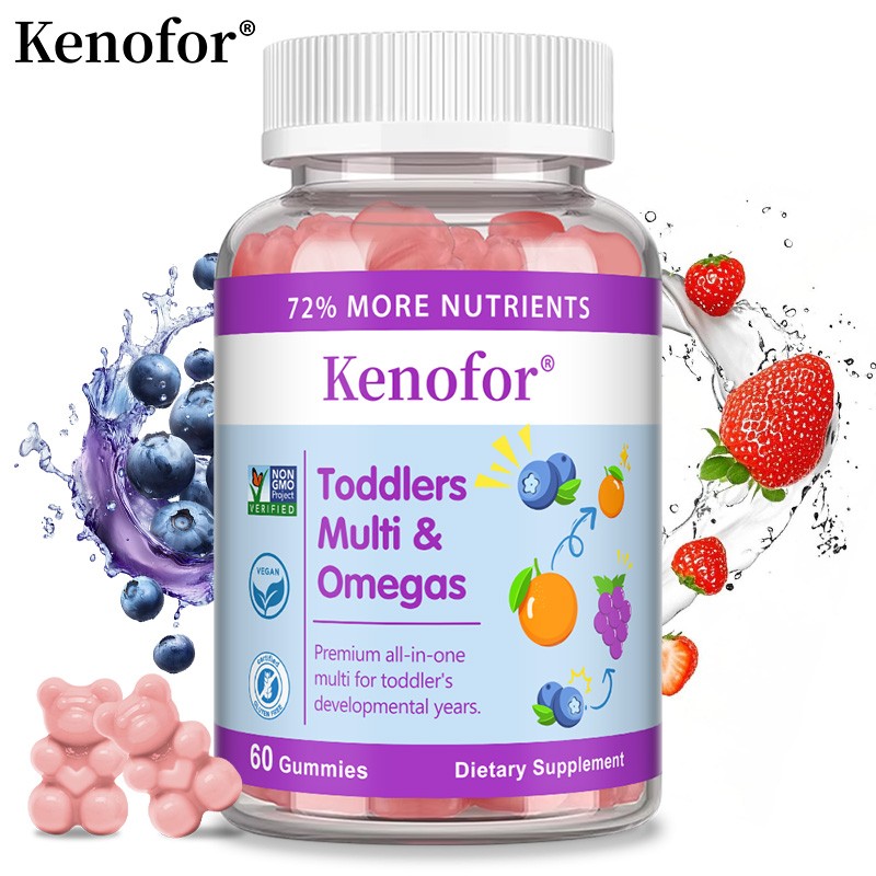 All-in-One Kids Multi Gummies-With Vitamins,Zinc & Fish Oil for Growing Children