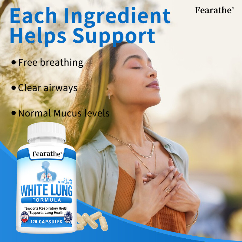 Lung Support Capsules – Free Breathing,Clear Airways,Lung Detox Supplements