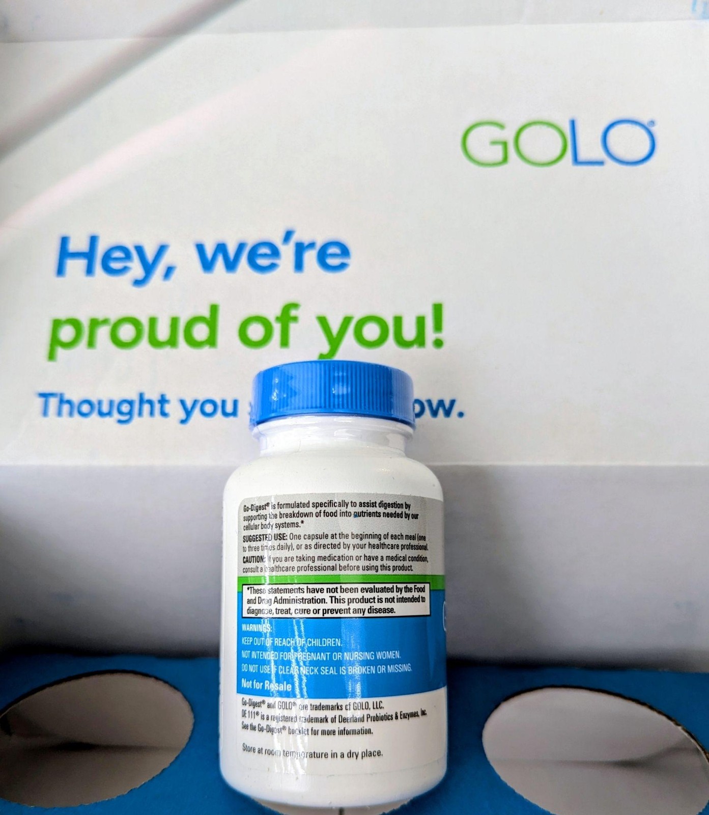 GOLO Go-Digest Dietary Supplement 90 Capsules Non GMO Enzyme Exp 08/28 New