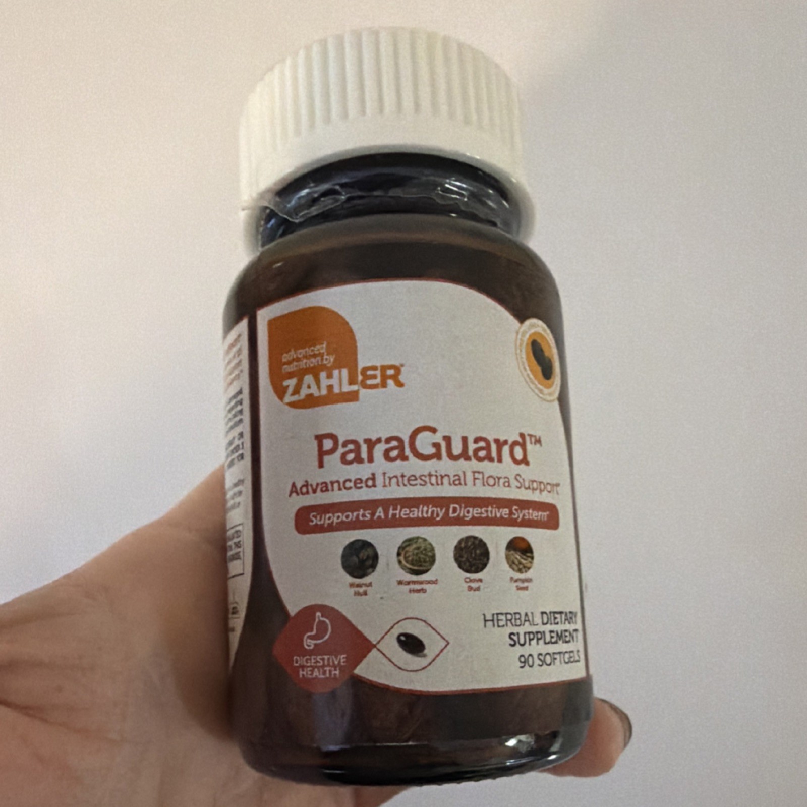 Zahler Black Walnut Wormwood Clove Digestive Support 90ct Softgels Kosher