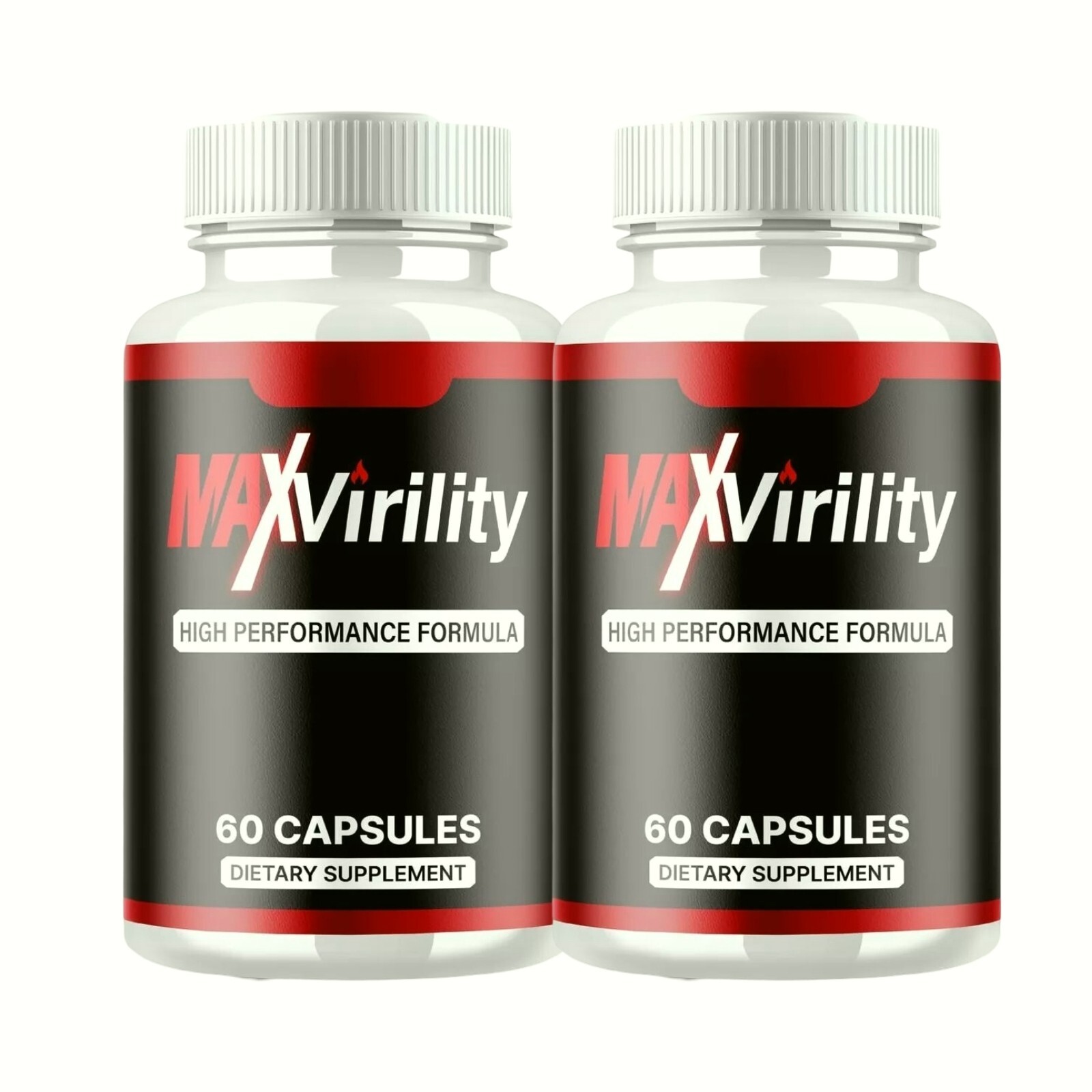 2-Pack Max Virility Male Health Support to Boost Stamina & Energy – 120 Capsules