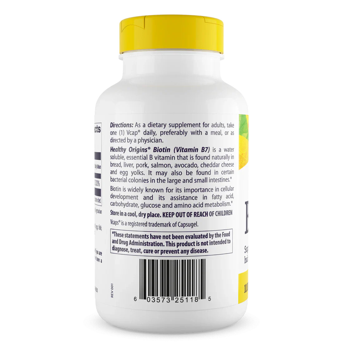 Healthy Origins Biotin 10,000 mcg | 360 Veggie Caps