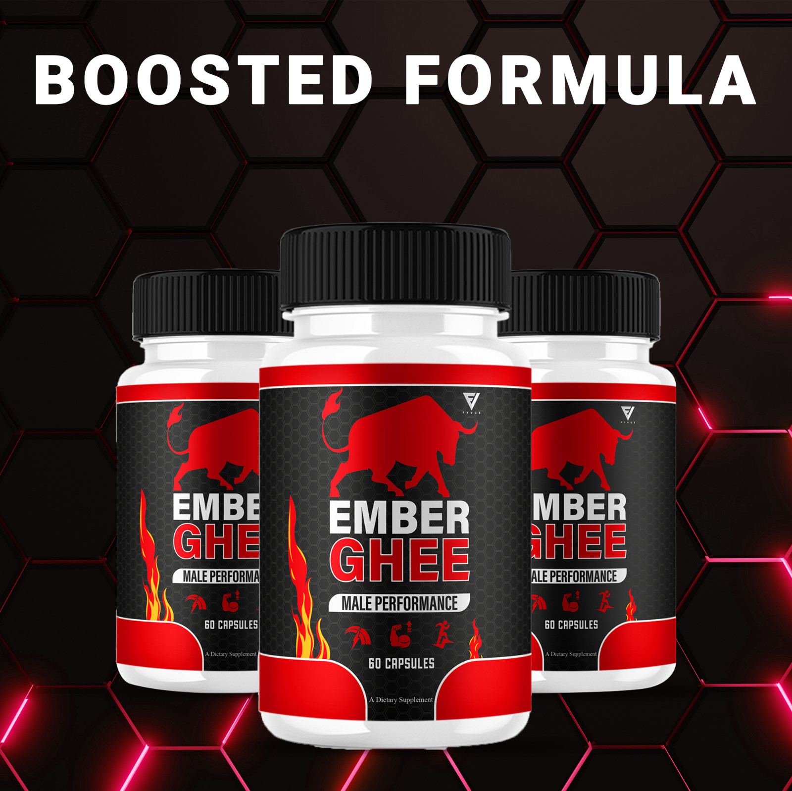 (5 Pack) Ember Ghee Max Performance Supplement EmberGhee Capsules (300 Capsules)