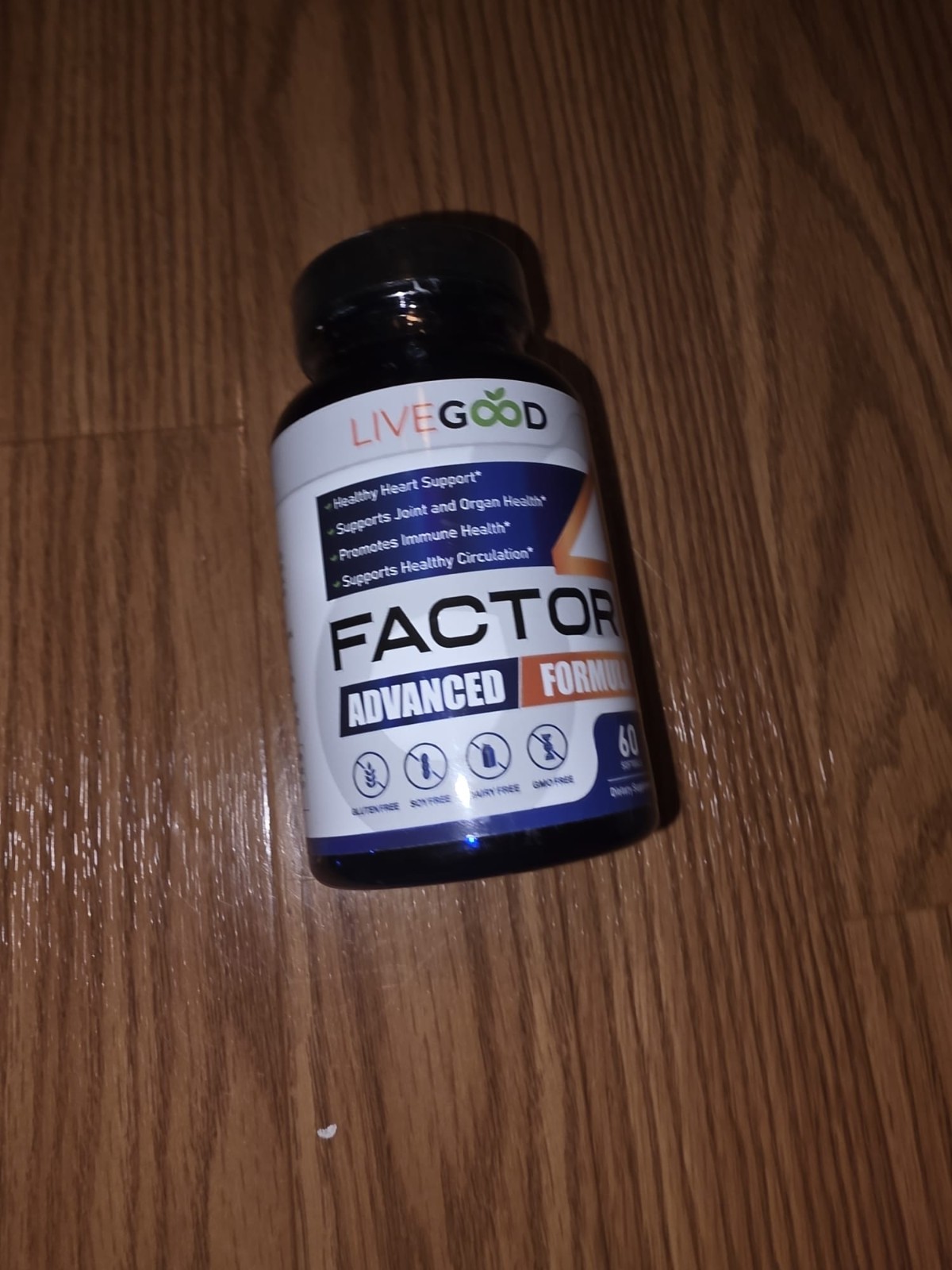 Factor 4 Advanced Formula Fish Oil Turmeric CoQ10 Garlic Anti-Inflammatory 60ct