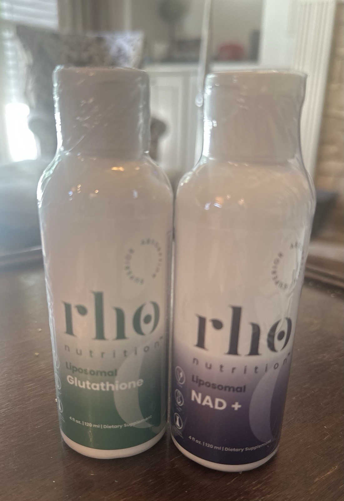 New Rho Nutrition Liposomal NAD+ & Glutathione Liquid Set, 2x 4 fl oz Vegan Keto