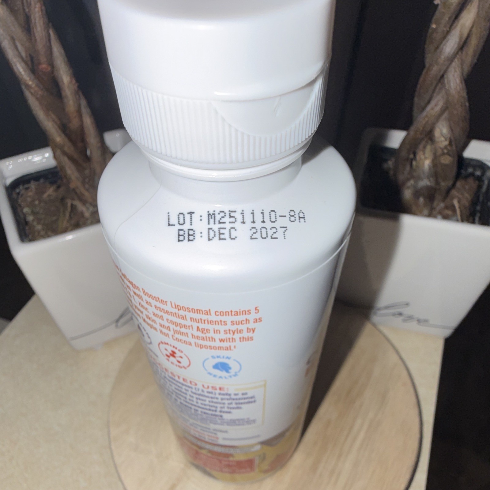 MaryRuth’s Vegan Collagen Booster Liposomal Liquid Maple Hot Cocoa 7.6oz Dec27