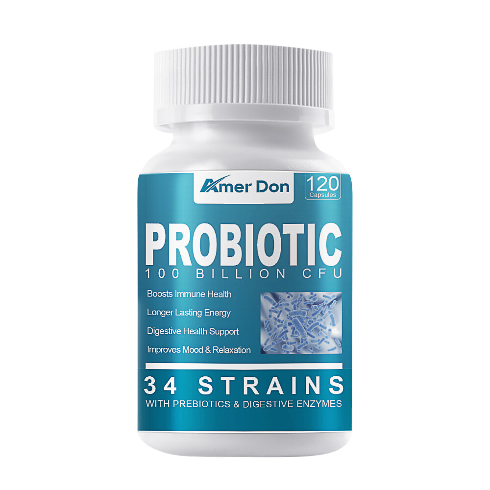 Prebiotic & Probiotics 120 Capsules 100 Billion CFU Constipation Bloating Relief