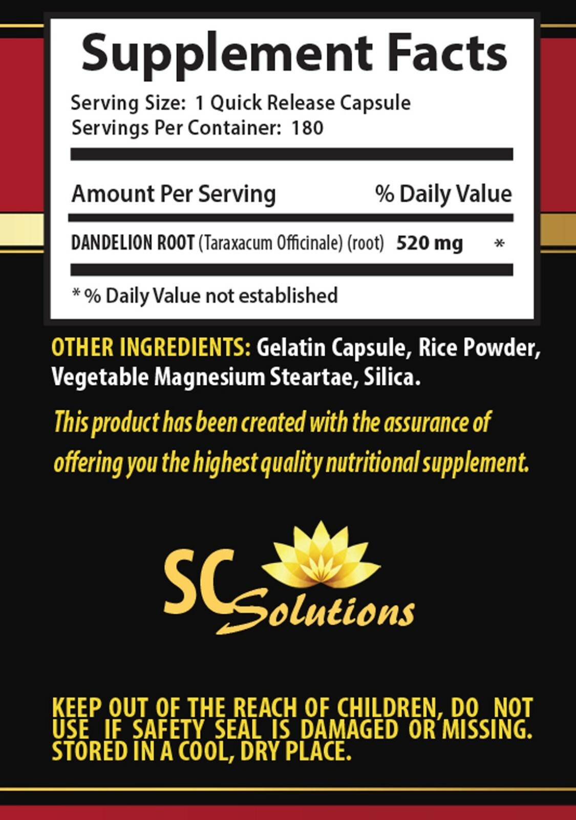 cholesterol blocker – DANDELION ROOT 520MG – dandelion leaf extract 2B