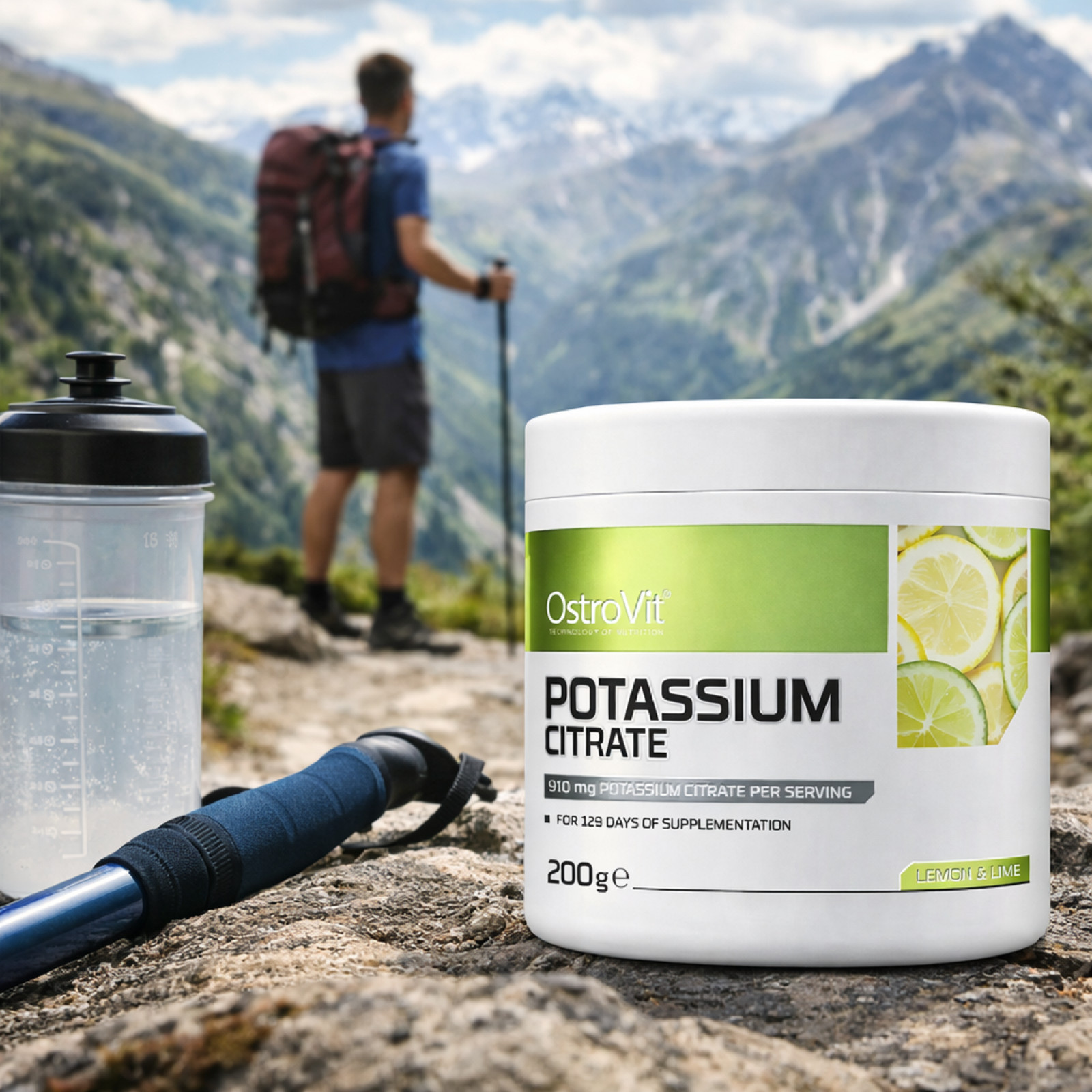 POTASSIUM CITRATE – 200 g -Function nervous system electrolyte balance hydration