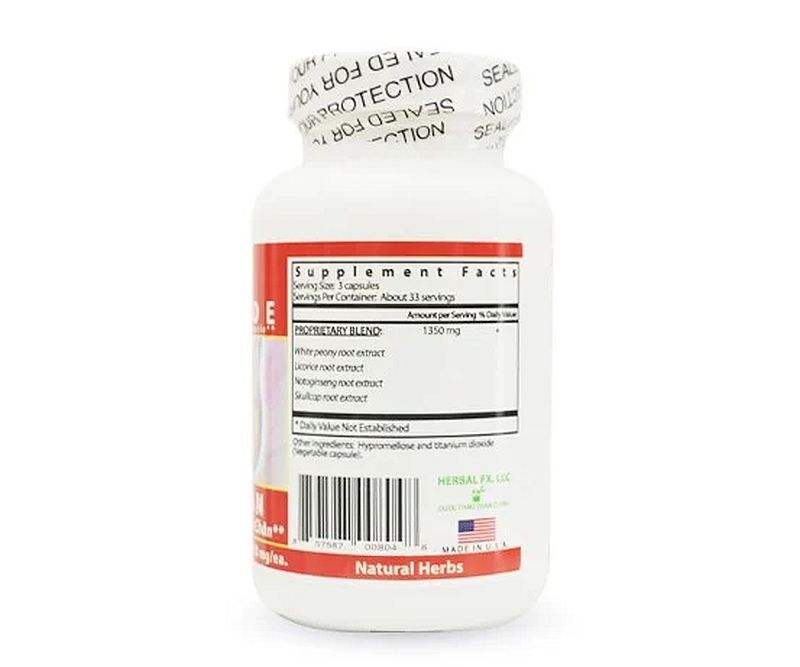 Herbal Fx #4 HEELGARDE – Toan Chan ĐAU GÓT CHÂN – 100 Capsules – 450mg