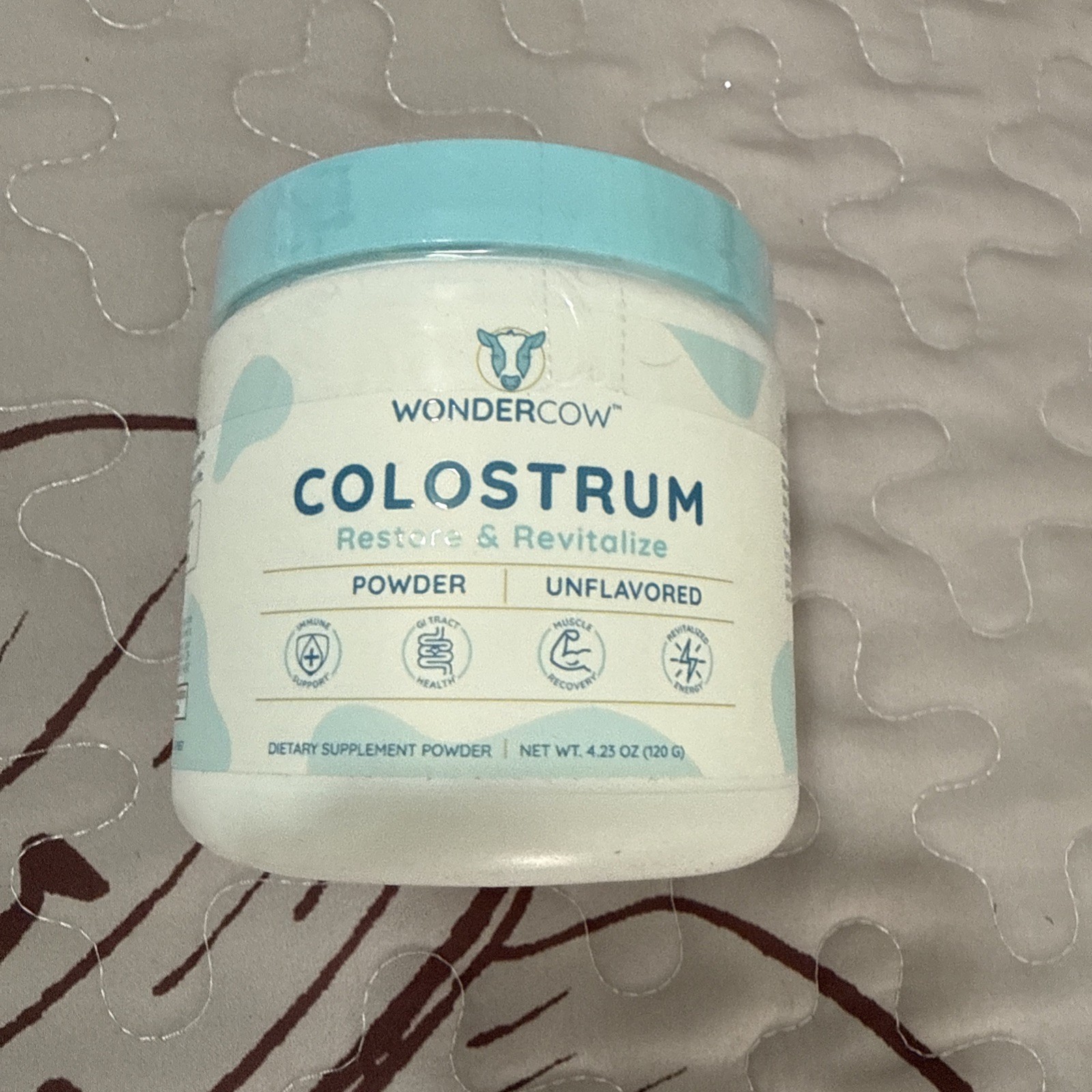 Wondercow Colostrum Powder, Unflavored, 4.23 oz (60 Servings), EXP: 05/2026