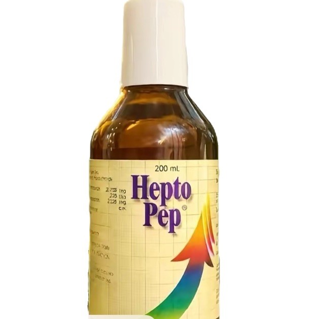 Hepto Pep Liquid Dietary Supplement Bottle 200ml