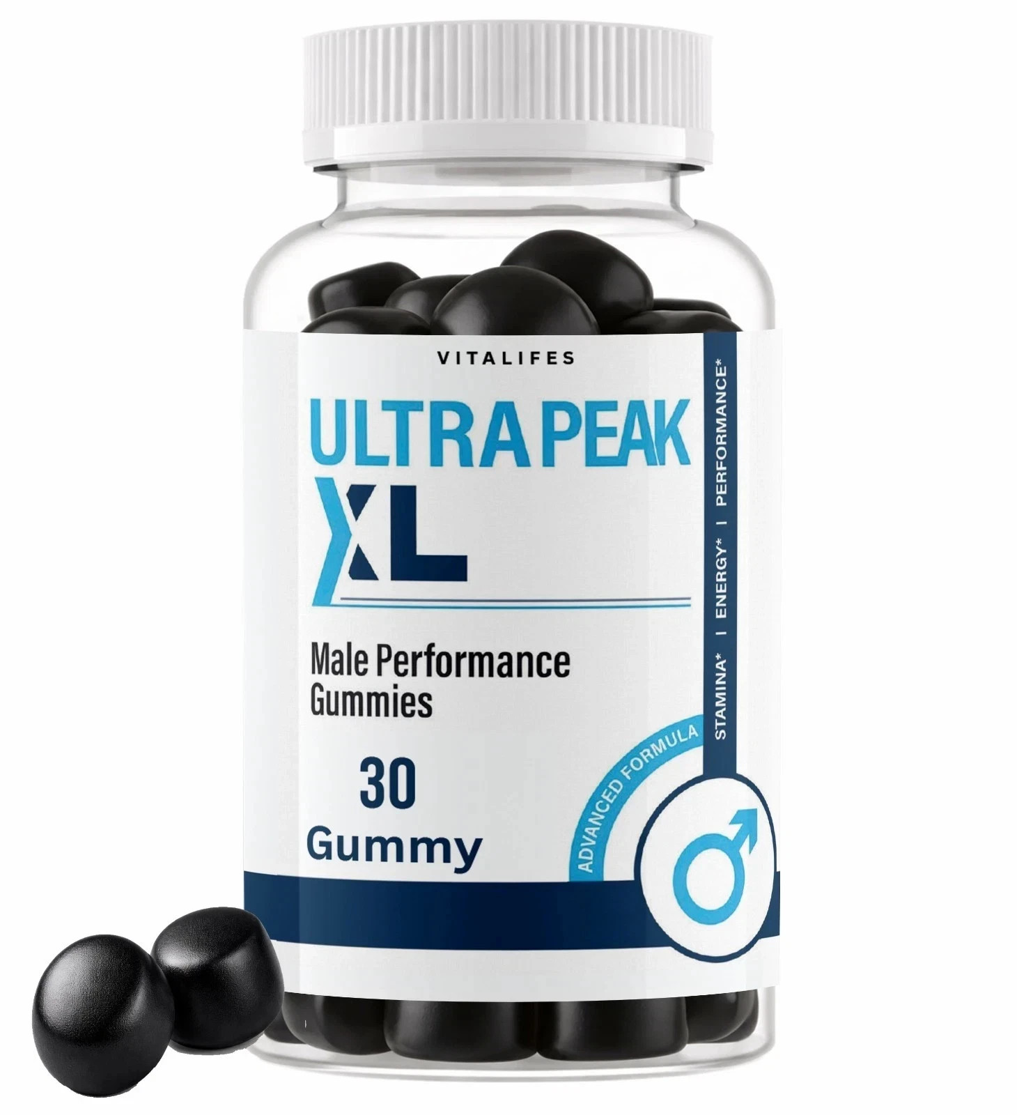 (2 Pack) Ultra Peak XL Gummys Advanced Male Support Supplement 30 Gummies