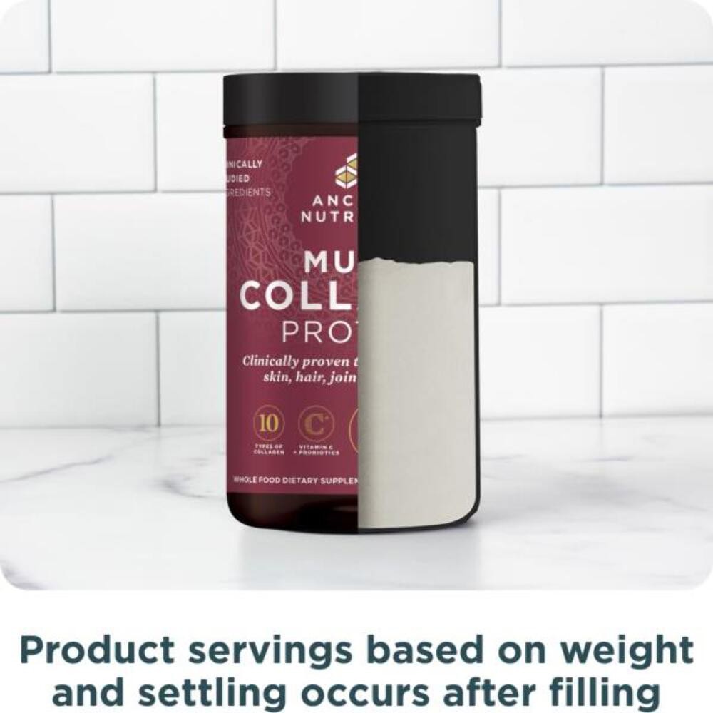 2/28 Ancient Nutrition Hydrolyzed Collagen Peptides Powder, Unflavored Multi Col