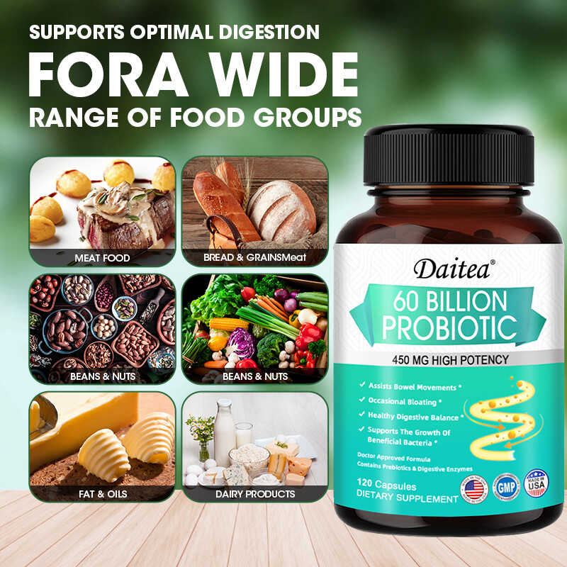 60 Billion Probiotics 450 Mg For Healthy Digestive Balance