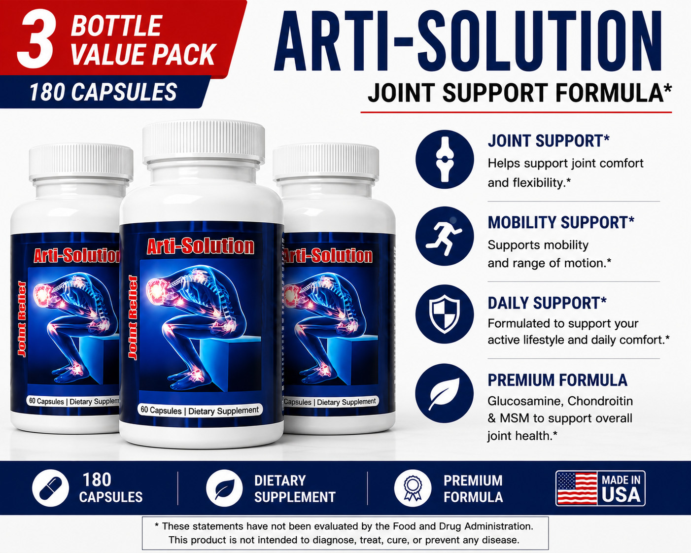 Reumakill Extra Strength MSM Artritis Pain Bee Arthritis Control Therapy