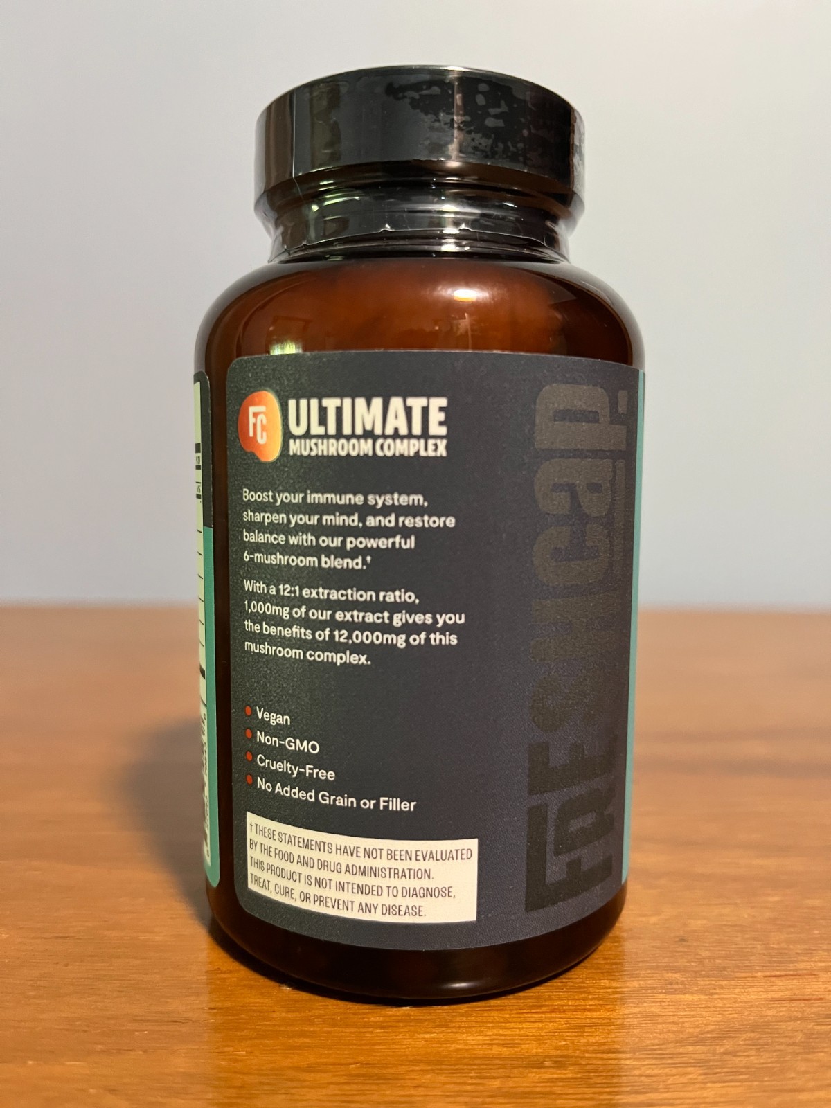 FreshCap Ultimate Mushroom Complex Capsules Lion’s Mane Chaga Reishi Vegan 120ct