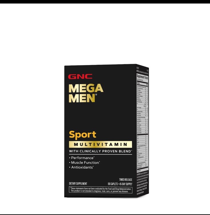 GNC Mega Men Sport Timed-Release Multivitamin, 90 Tablets