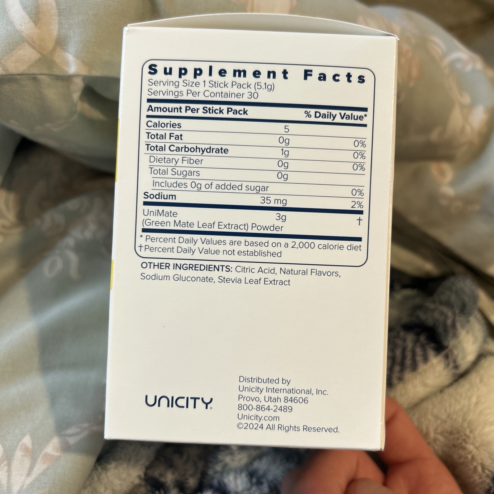 Unicity Unimate LEMON YERBA MATE 30 Stick Packs/Sachets Exp 5/2027 NEW/SEALED!