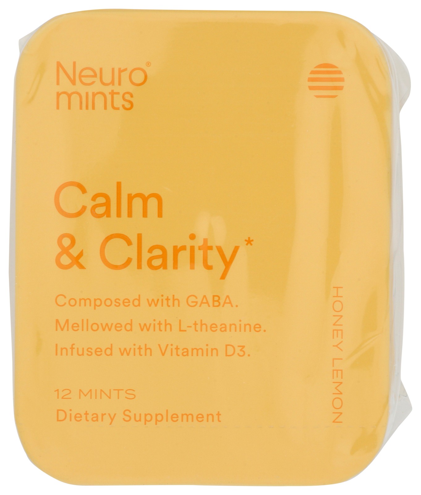 Honey Lemon Calm Clarity Neuromints Dietary Supplement 12 Count Ct 12 Pack