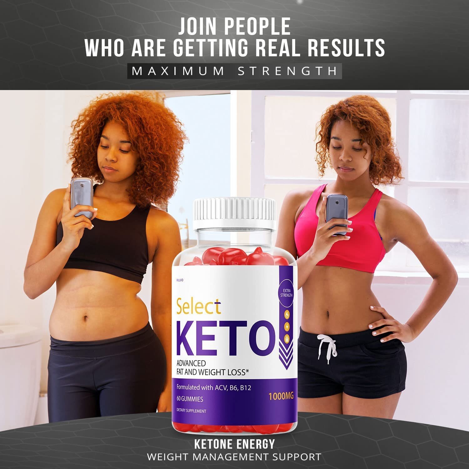 Rillvo Select Keto Gummies Apple Cider Vinegar Select Keto ACV Gummies (60…
