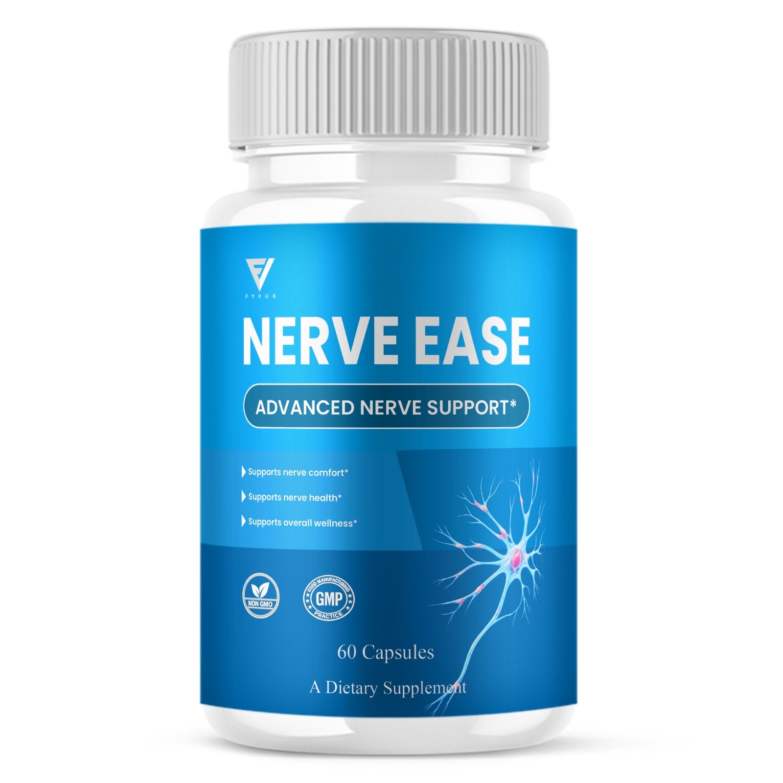 Nerve Ease Advanced Support, NerveEase Health Pills (60 Capsules)