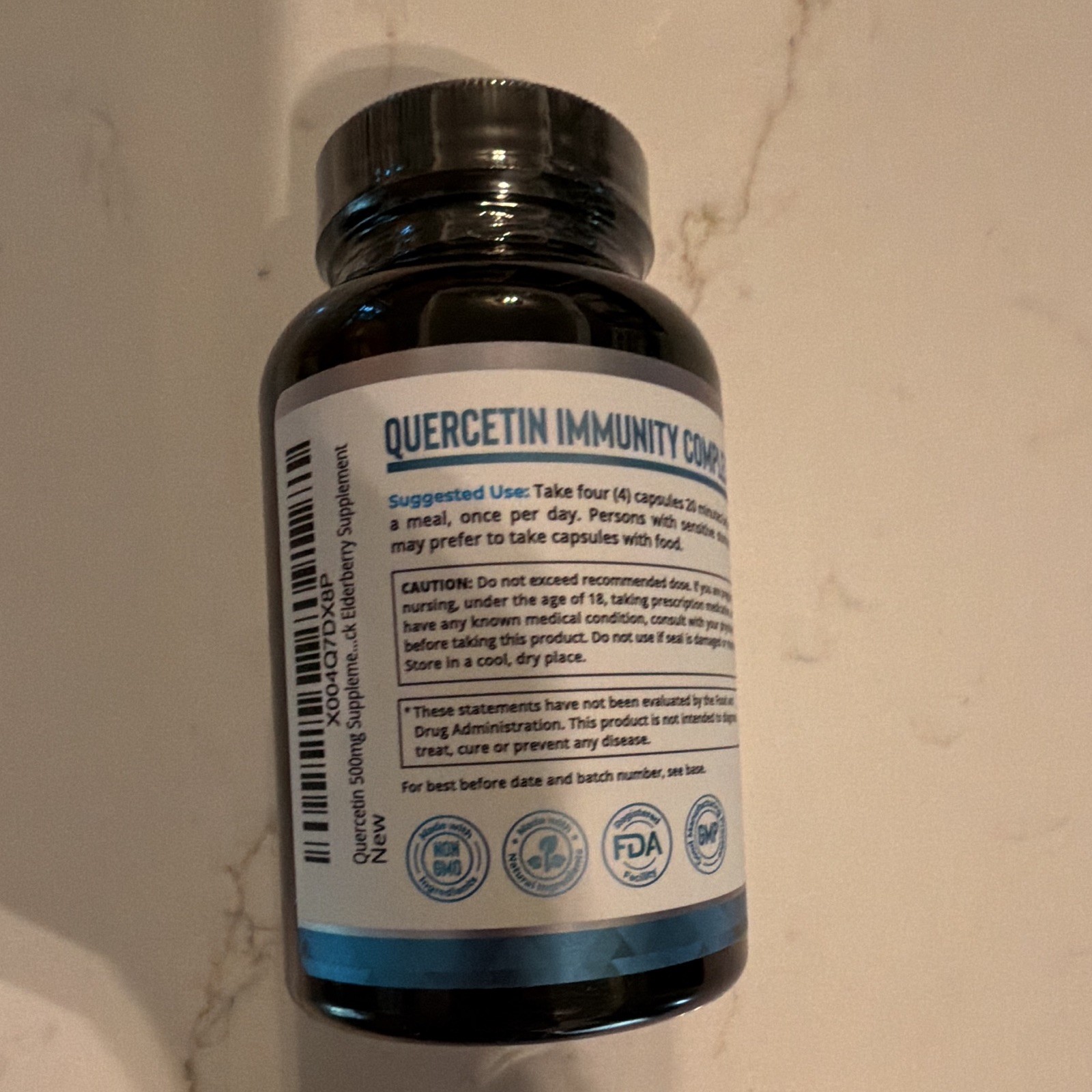OroLine Nutrition Quercetin 50mg + Bromelain Zinc Immune, 120 Veg Capsules